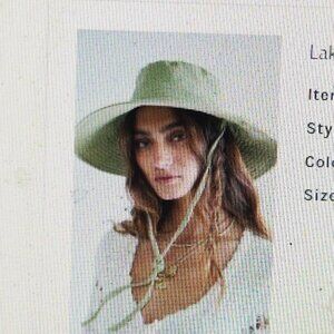 Free People Lake Washed Bucket Hat NWT